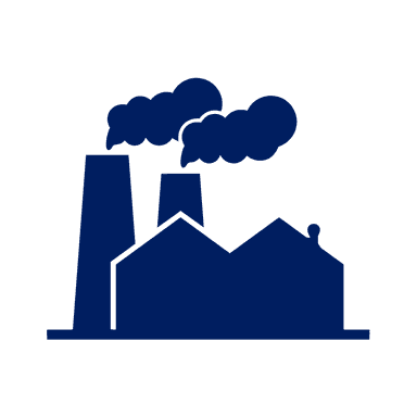 Icono ilustrado de apoyo de fabricantes